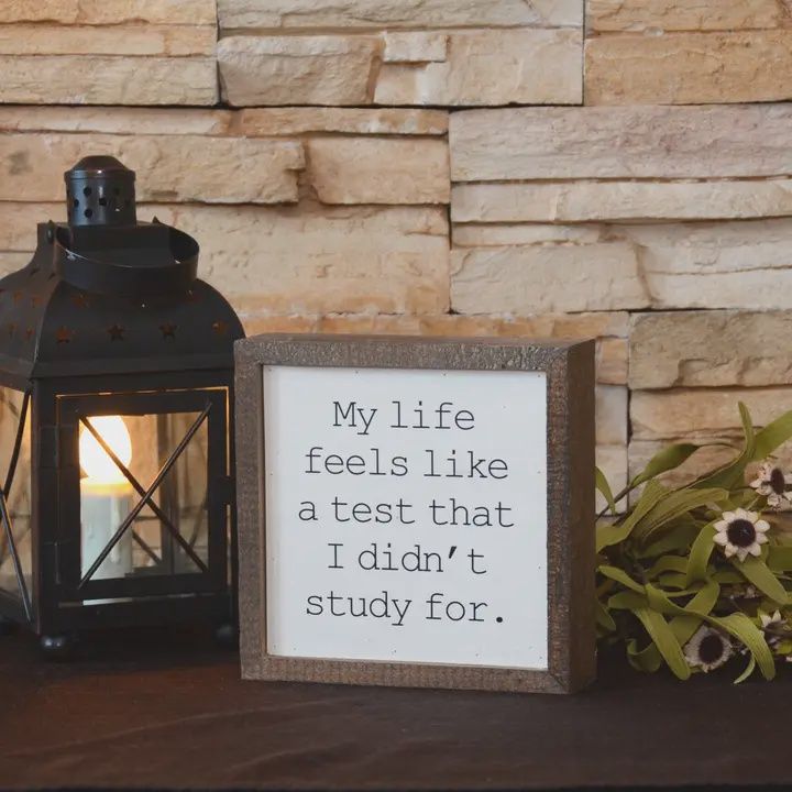 My Life Feels Like A Test...