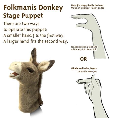 Donkey Stage Puppet