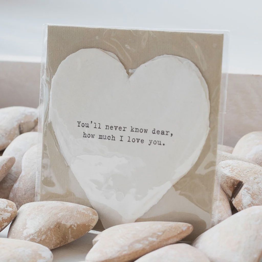 Mini Deckled Heart Shaped Cards with Envelope