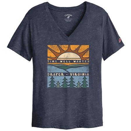 Time Well Wasted Tee, Color: Heather Navy, Size: Medium