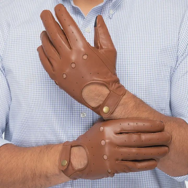 Mens Leather Driving Gloves