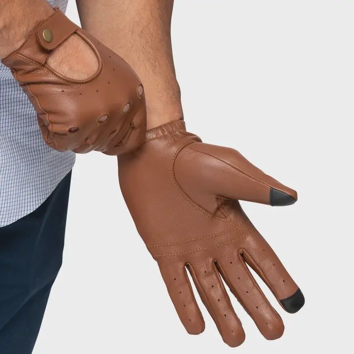 Mens Leather Driving Gloves