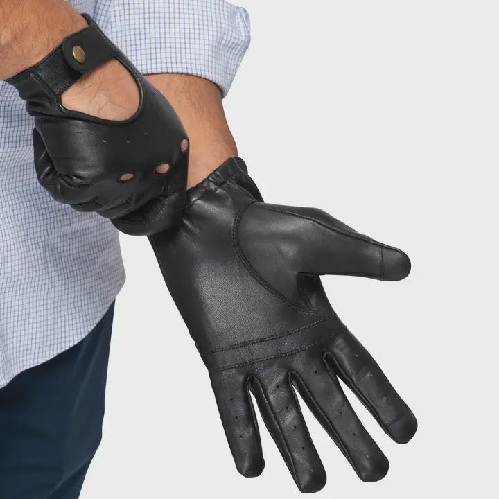 Mens Leather Driving Gloves