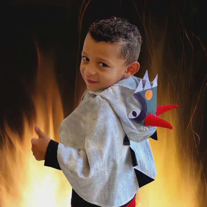 Dragon Dinosaur Monster Toddler Cape