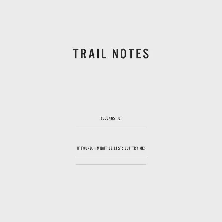 Trail Notes