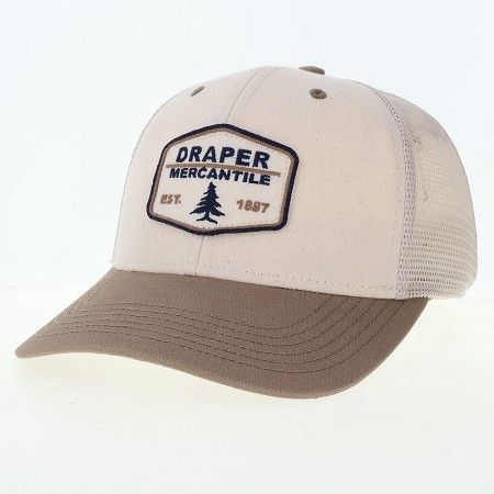 1887 Draper Merc Hat w/ Tree, Color: Stone/Clay