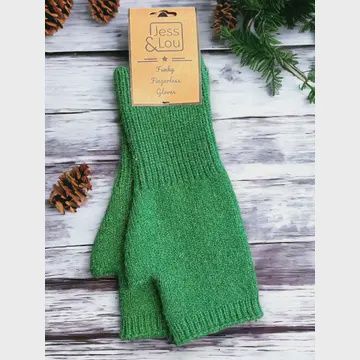 Plain Knit Fingerless Gloves