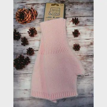 Plain Knit Fingerless Gloves