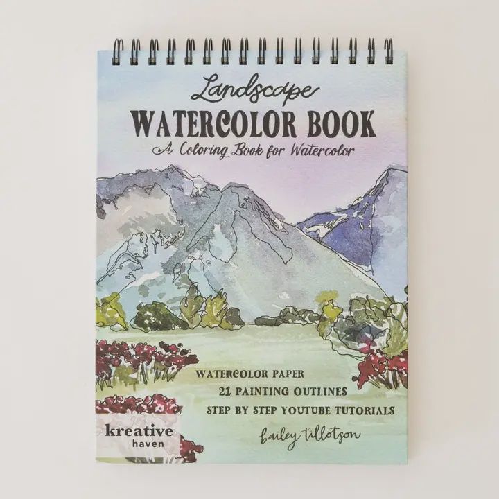 Landscape Watercoloring Book