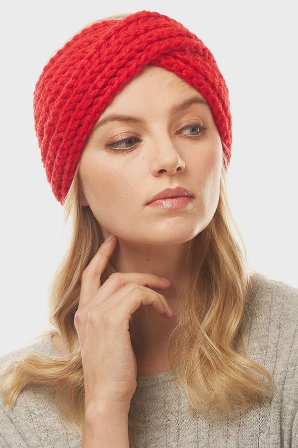 Solid Twisted Knit Headband