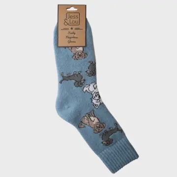 Blue Dogs Cosy Socks