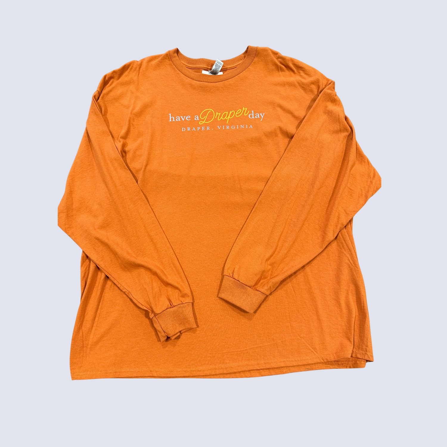 Have a Draper Day Long Sleeve Tee, Color: Orange, Size: Small