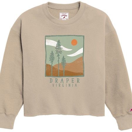 The Draper Midi Sweatshirt, Color: Beige, Size: Small