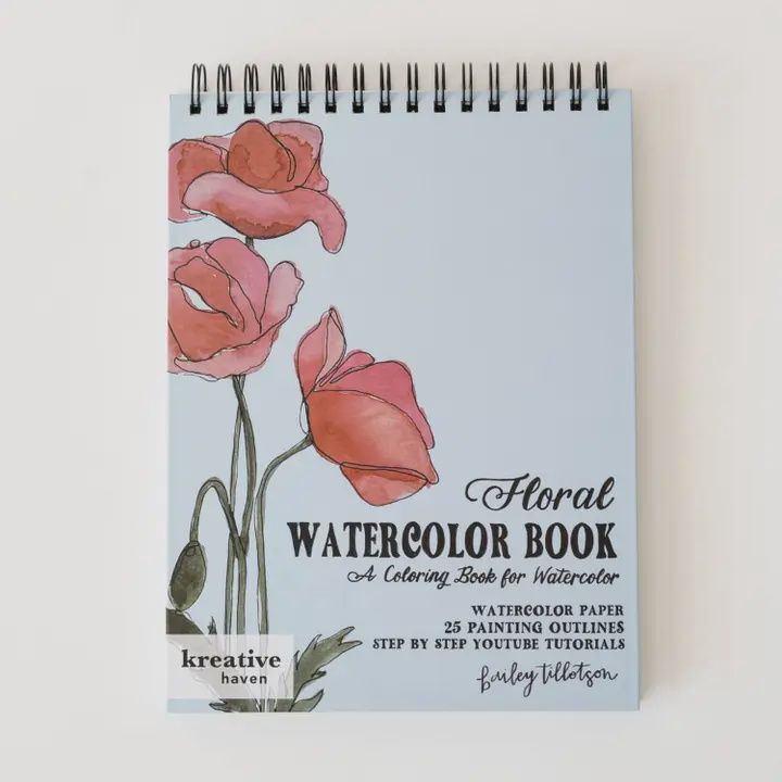 Floral Watercoloring Book