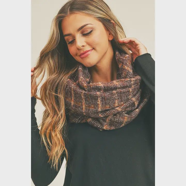 Plaid Infinity Scarf