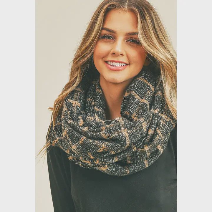 Plaid Infinity Scarf