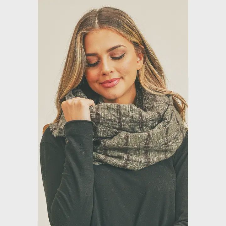 Plaid Infinity Scarf