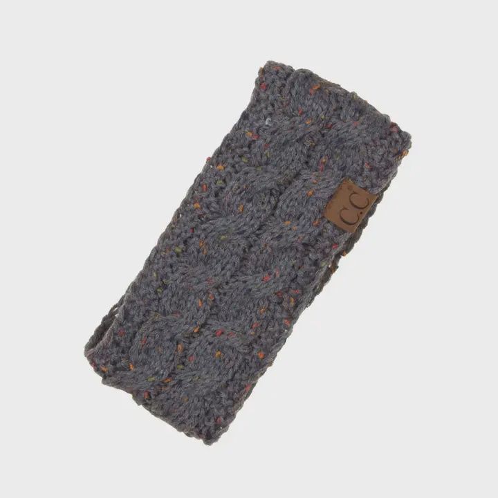 C.C Chunky Knit Confetti Sherpa Lined Headband