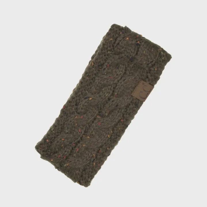 C.C Chunky Knit Confetti Sherpa Lined Headband
