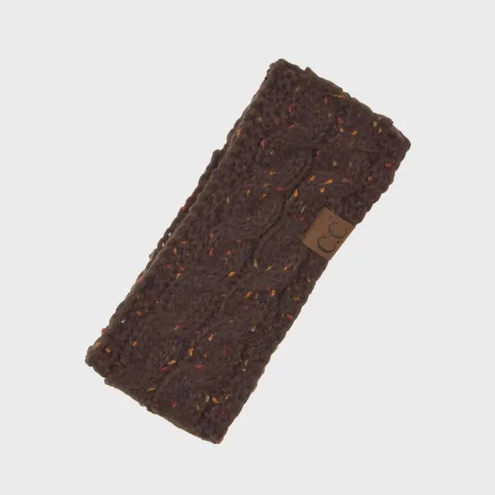 C.C Chunky Knit Confetti Sherpa Lined Headband