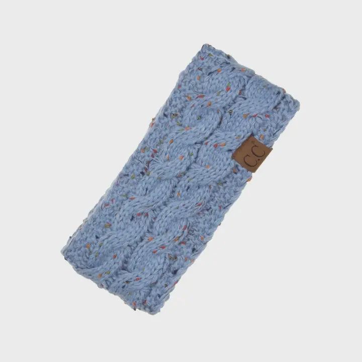 C.C Chunky Knit Confetti Sherpa Lined Headband