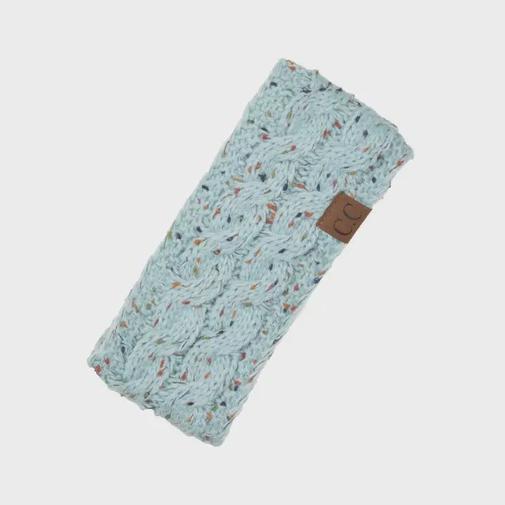 C.C Chunky Knit Confetti Sherpa Lined Headband
