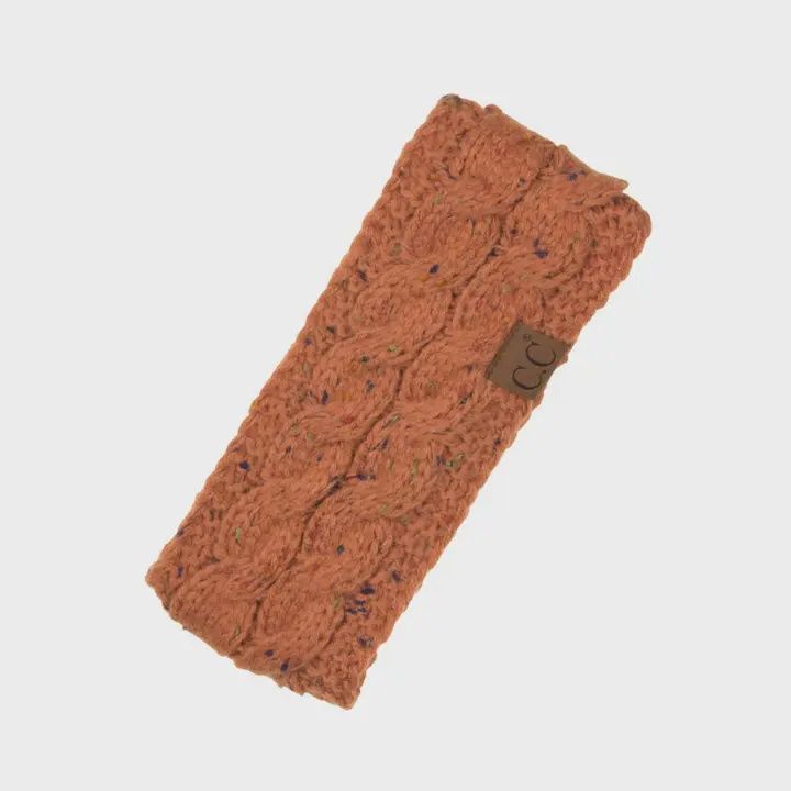 C.C Chunky Knit Confetti Sherpa Lined Headband