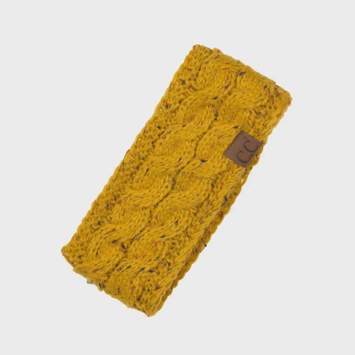 C.C Chunky Knit Confetti Sherpa Lined Headband