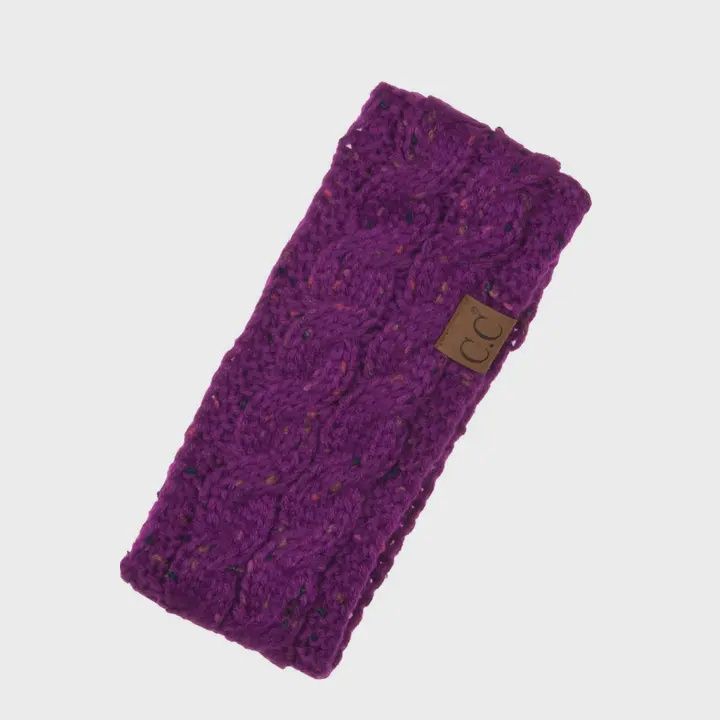 C.C Chunky Knit Confetti Sherpa Lined Headband