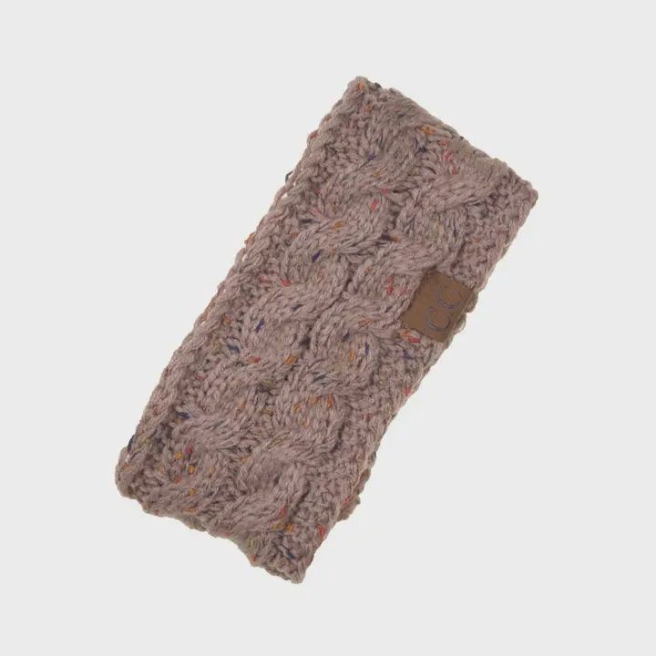 C.C Chunky Knit Confetti Sherpa Lined Headband