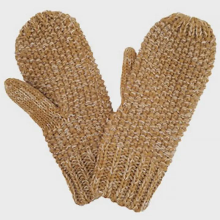 Crochet Knit Solid Cozy Mittens
