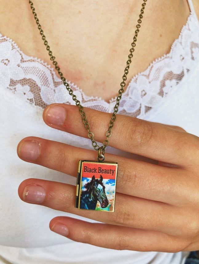 Book Locket Black Beauty