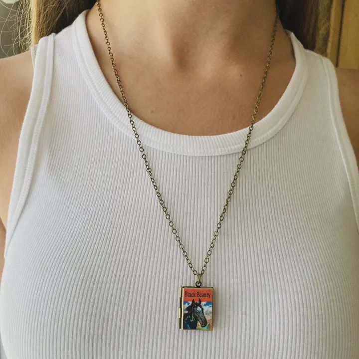 Book Locket Black Beauty