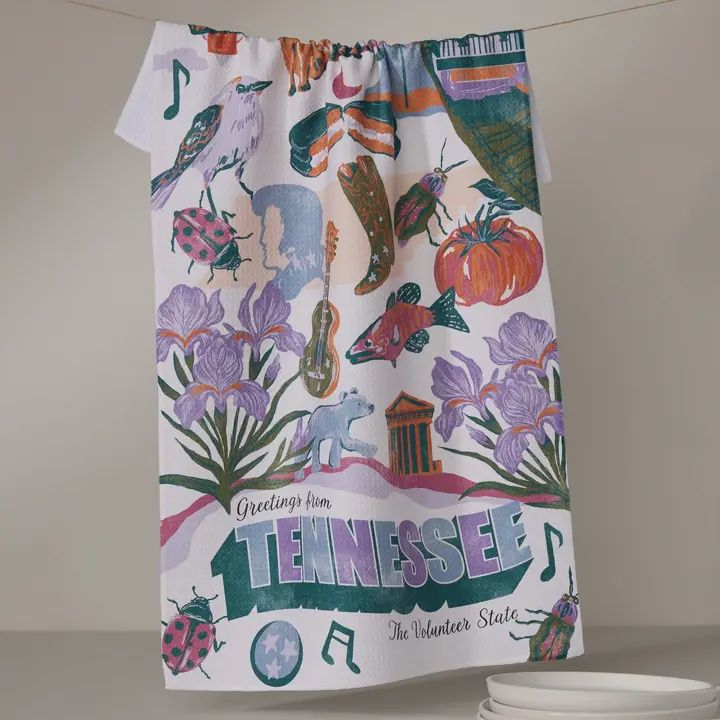 Greetings From Tennessee Tea Towel