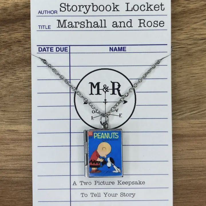 Book Locket Peanuts - Charlie Brown