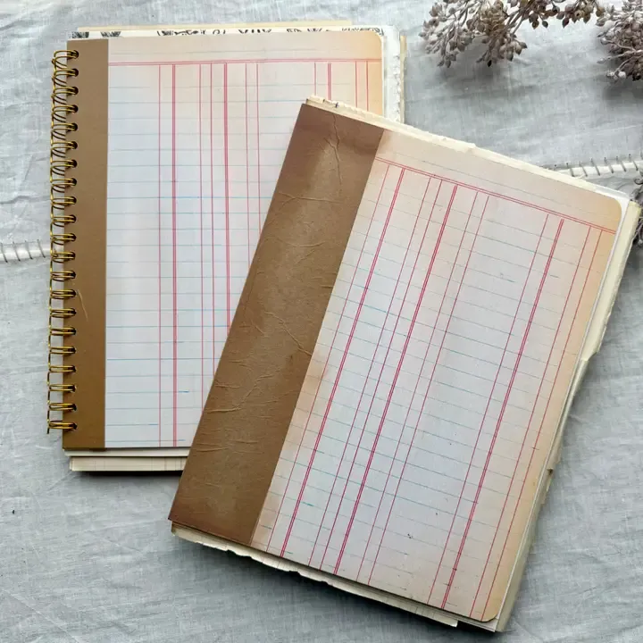 Vintage Mixed Media Journal - Spiral Bound