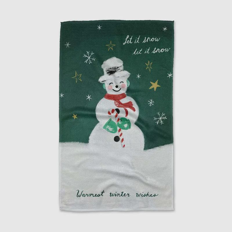 Vintage Snowman Tea Towel