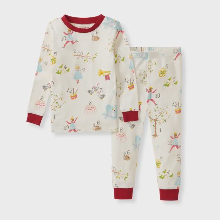 12 Days of Christmas Organic Two-Piece Pajamas Kids