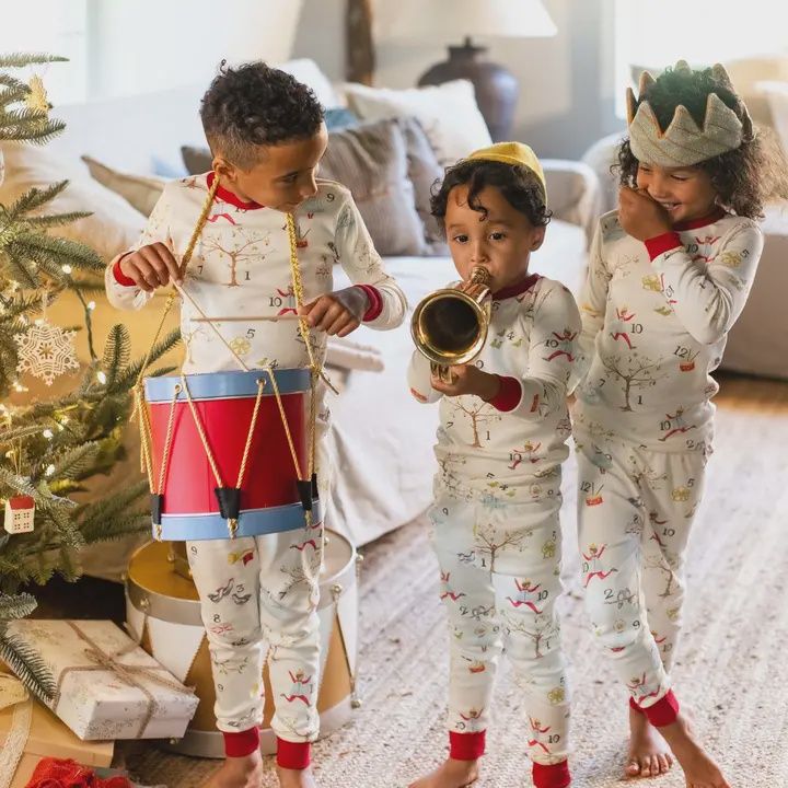 12 Days of Christmas Organic Two-Piece Pajamas Kids