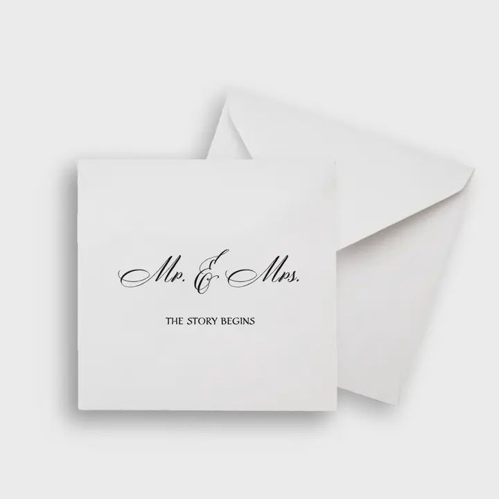 Mr and Mrs Notecard