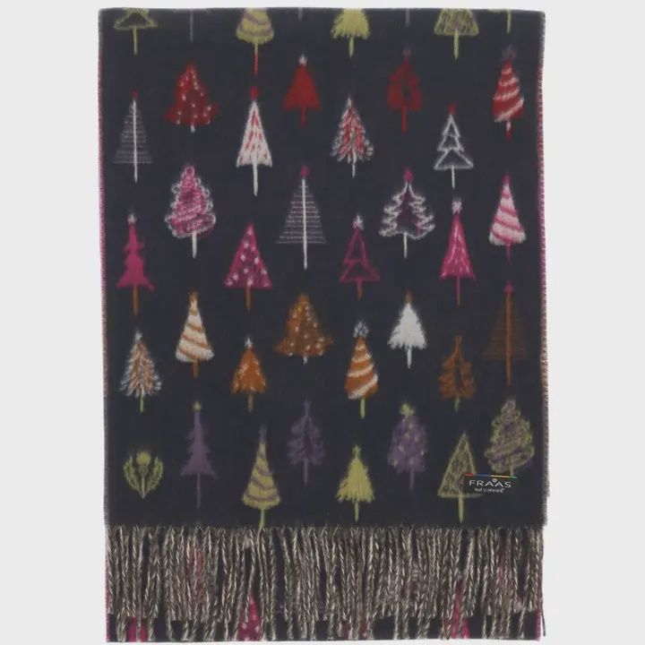 Colorful Fir Trees - Navy