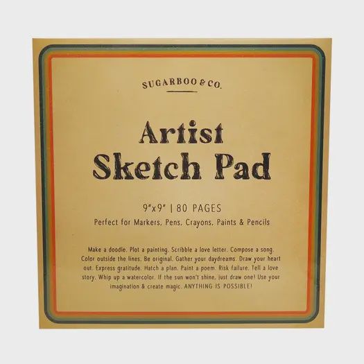 Artist Sketch Pad 9" x 9"