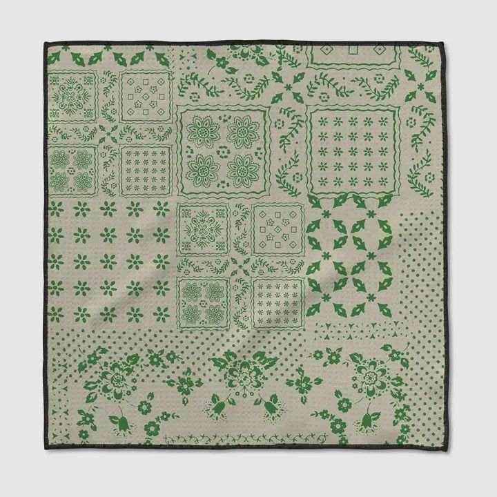 Blossoming Bandanna Green