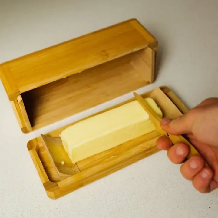 Bamboo Butter Dish and Butter Knife