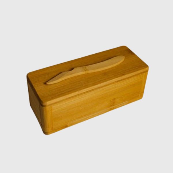 Bamboo Butter Dish and Butter Knife