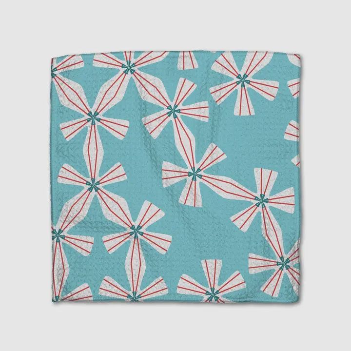 Winter Holly Dishcloth Set