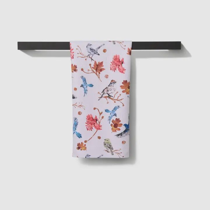 Autumnal Bird Skies Tea Towel