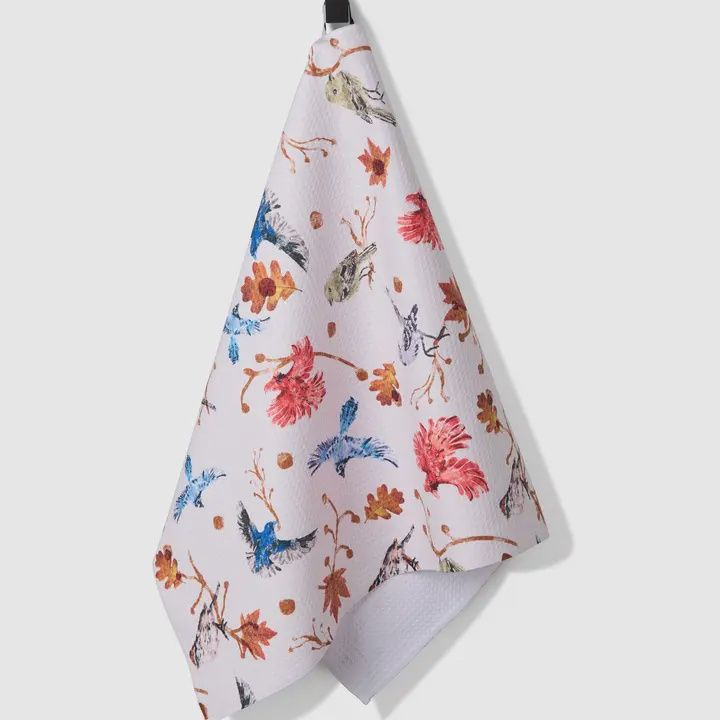 Autumnal Bird Skies Tea Towel