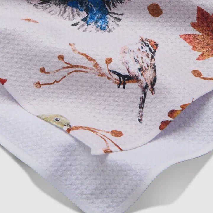 Autumnal Bird Skies Tea Towel