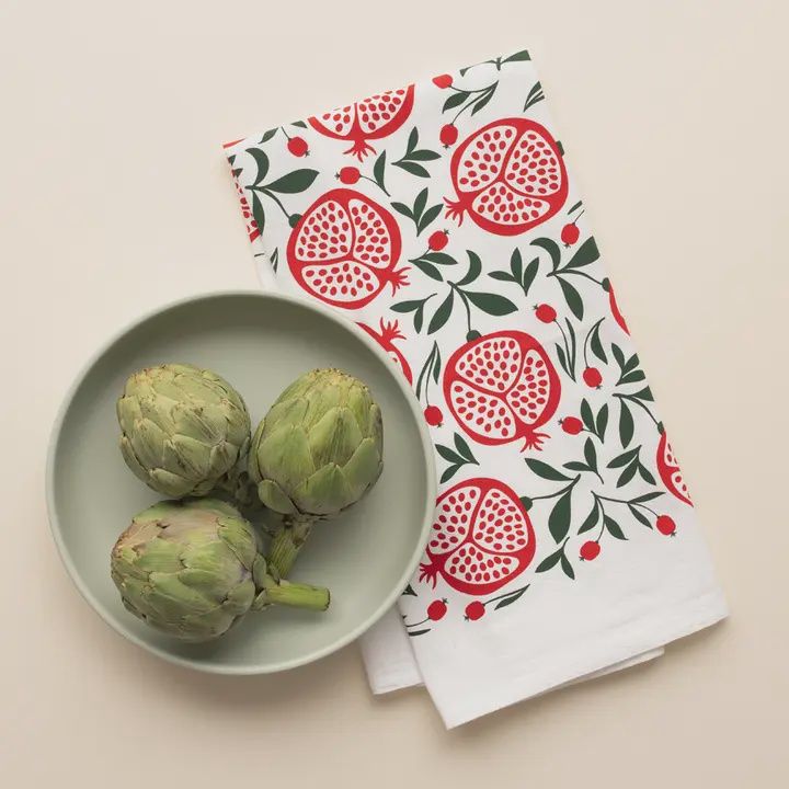 Pomegranates Tea Towel